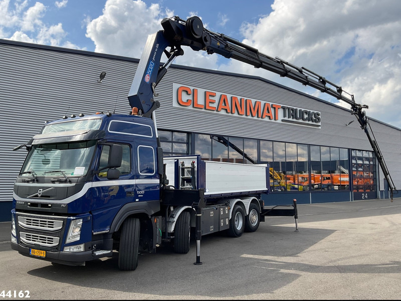 Volvo FM 500 Euro 6 HMF 50 Tonmeter laadkraan + Fly-Jib - Камион с кран: снимка 1 Volvo FM 500 Euro 6 HMF 50 Tonmeter laadkraan + Fly-Jib - Камион с кран: снимка 1
