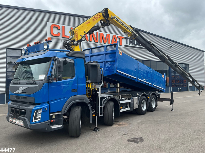 Volvo FMX 540 8x4 Euro 6 Fassi 36 Tonmeter laadkraan - Самосвал камион, Камион с кран: снимка 1 Volvo FMX 540 8x4 Euro 6 Fassi 36 Tonmeter laadkraan - Самосвал камион, Камион с кран: снимка 1
