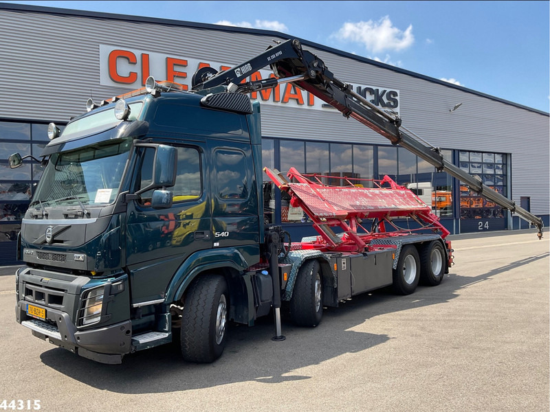 Volvo FMX 540 8x4 Euro 6 Hiab 28 Tonmeter laadkraan - Камион с кабелна система, Камион с кран: снимка 1 Volvo FMX 540 8x4 Euro 6 Hiab 28 Tonmeter laadkraan - Камион с кабелна система, Камион с кран: снимка 1