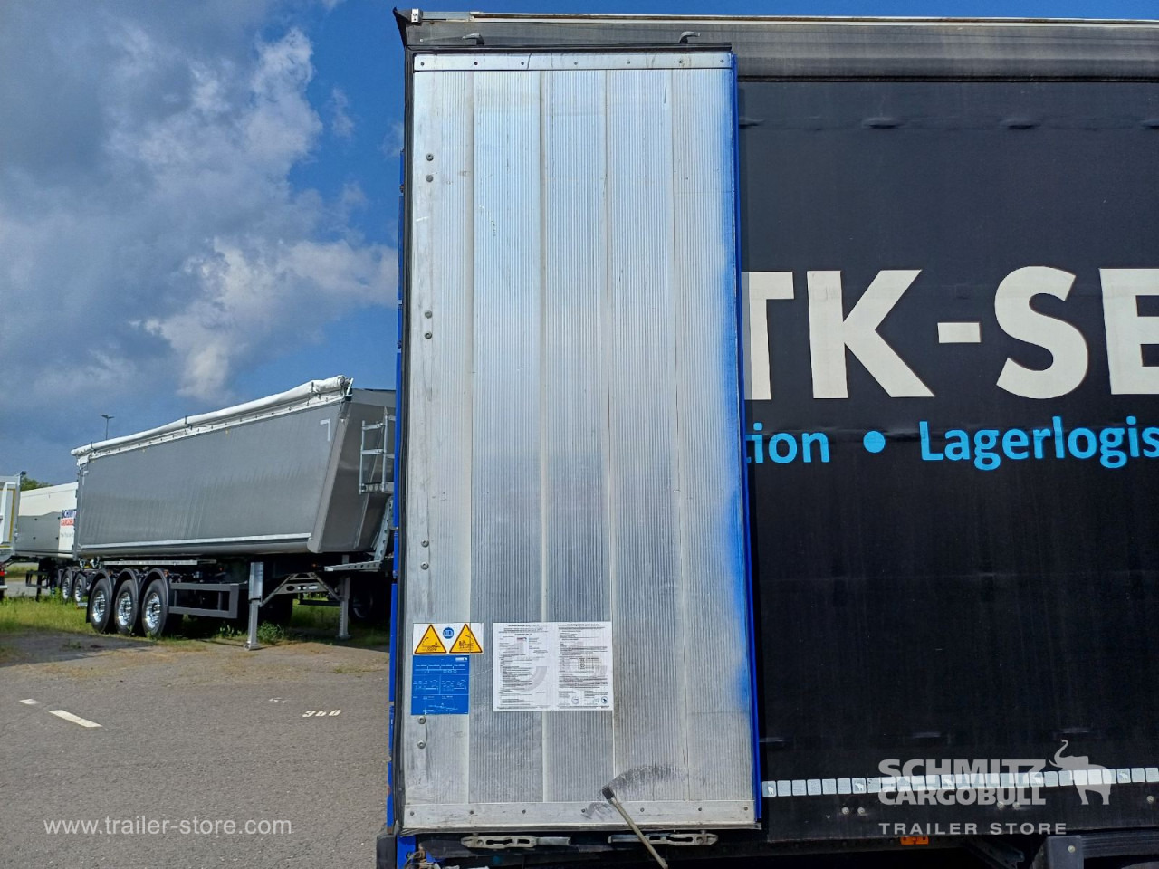 Брезентово полуремарке SCHMITZ Auflieger Curtainsider Mega: снимка 13