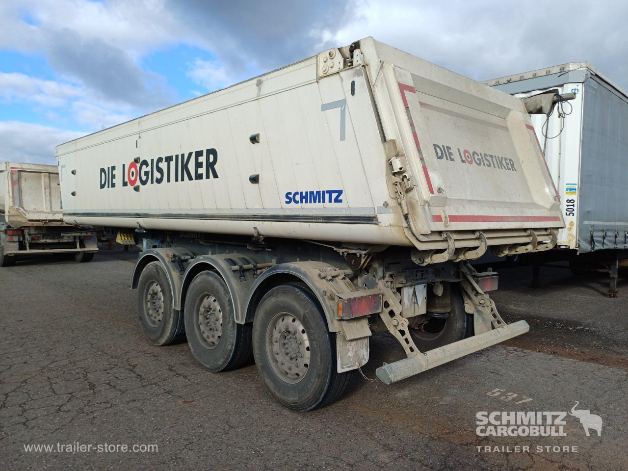 SCHMITZ Auflieger Kipper Alukastenmulde 24m³ - Самосвал полуремарке: снимка 4 SCHMITZ Auflieger Kipper Alukastenmulde 24m³ - Самосвал полуремарке: снимка 4