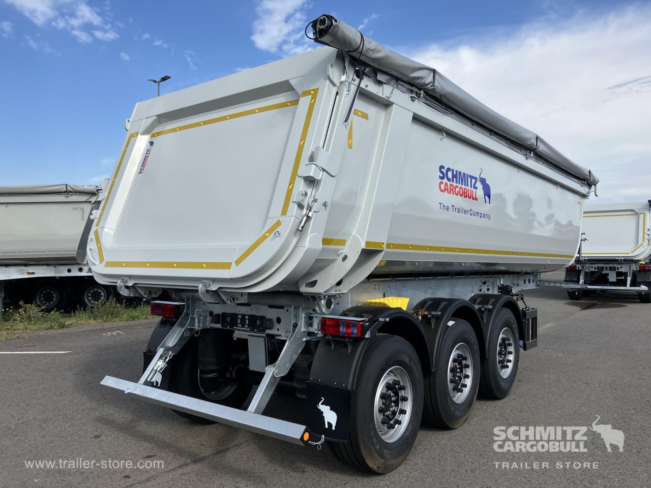 Нови Самосвал полуремарке SCHMITZ Auflieger Kipper Stahlrundmulde 29m³: снимка 6