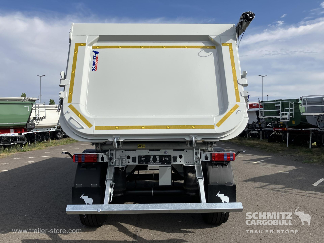 Нови Самосвал полуремарке SCHMITZ Auflieger Kipper Stahlrundmulde 29m³: снимка 8