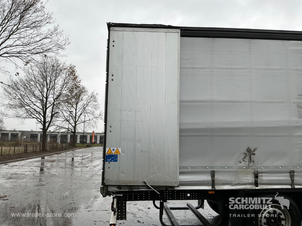 Брезентово полуремарке SCHMITZ Curtainsider Standard , Folding wall right: снимка 13