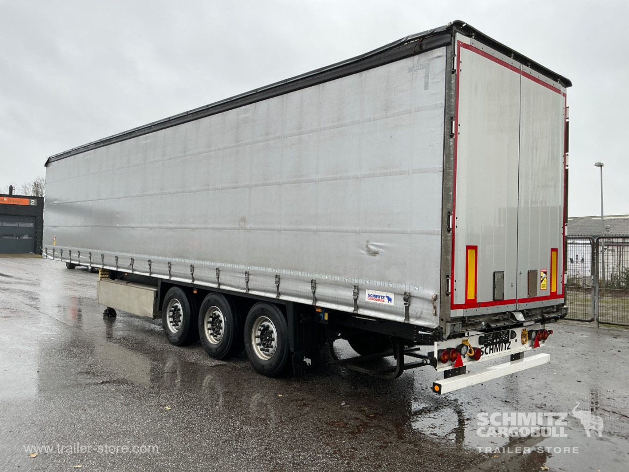 Брезентово полуремарке SCHMITZ Curtainsider Standard , Folding wall right: снимка 11