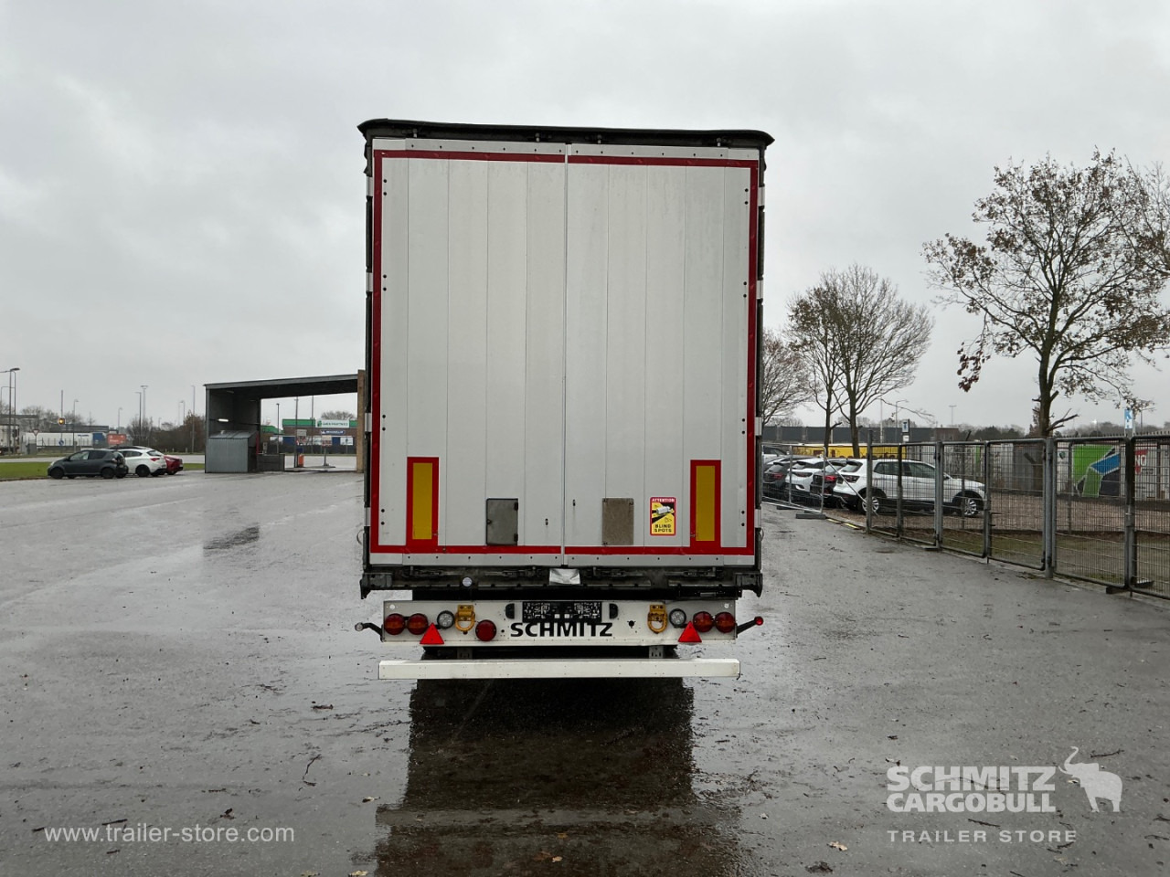 Брезентово полуремарке SCHMITZ Curtainsider Standard , Folding wall right: снимка 12
