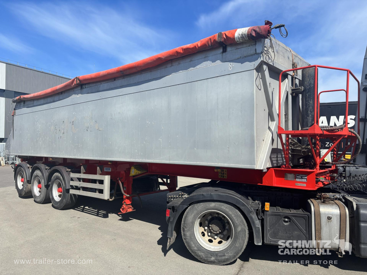 Tipper Alu-square sided body 40m³ - Самосвал полуремарке: снимка 1 Tipper Alu-square sided body 40m³ - Самосвал полуремарке: снимка 1