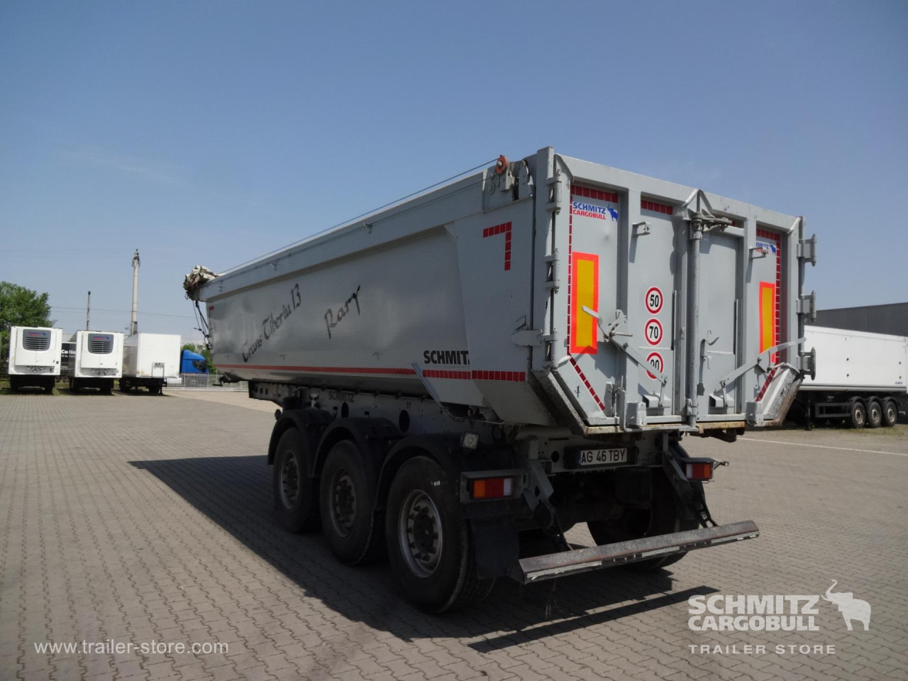 SCHMITZ Tipper Steel half pipe body 252m³ - Самосвал полуремарке: снимка 1 SCHMITZ Tipper Steel half pipe body 252m³ - Самосвал полуремарке: снимка 1