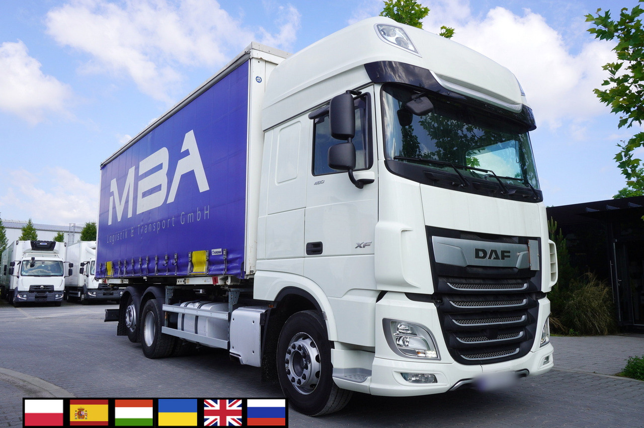 DAF DAF XF 480 SSC / Curtainsider 19 EPAL / 2021 - Камион с брезент: снимка 1 DAF DAF XF 480 SSC / Curtainsider 19 EPAL / 2021 - Камион с брезент: снимка 1