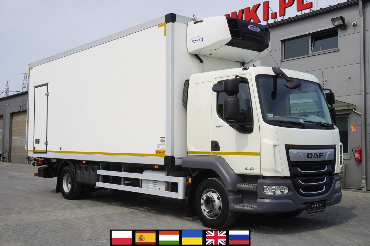 DAF LF 16.260 / Jegger Refrigerator / Carrier Supra 750 / DHOLLANDIA 1500 kg / Sleeper cab - Рефрижератор камион: снимка 1 DAF LF 16.260 / Jegger Refrigerator / Carrier Supra 750 / DHOLLANDIA 1500 kg / Sleeper cab - Рефрижератор камион: снимка 1
