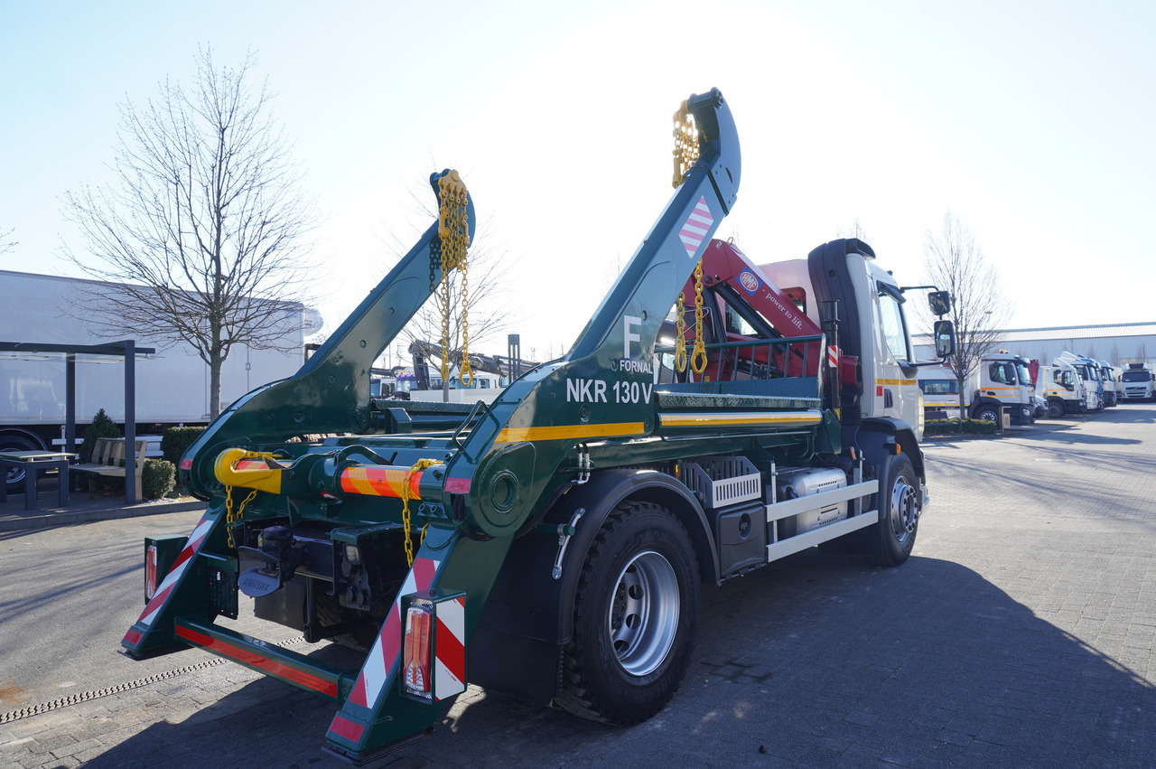 Камион с кран DAF LF 18.310 E6 / Skip loader Fornal NKR 130V / HDS HMF 735 K2 / Manual gearbox: снимка 7