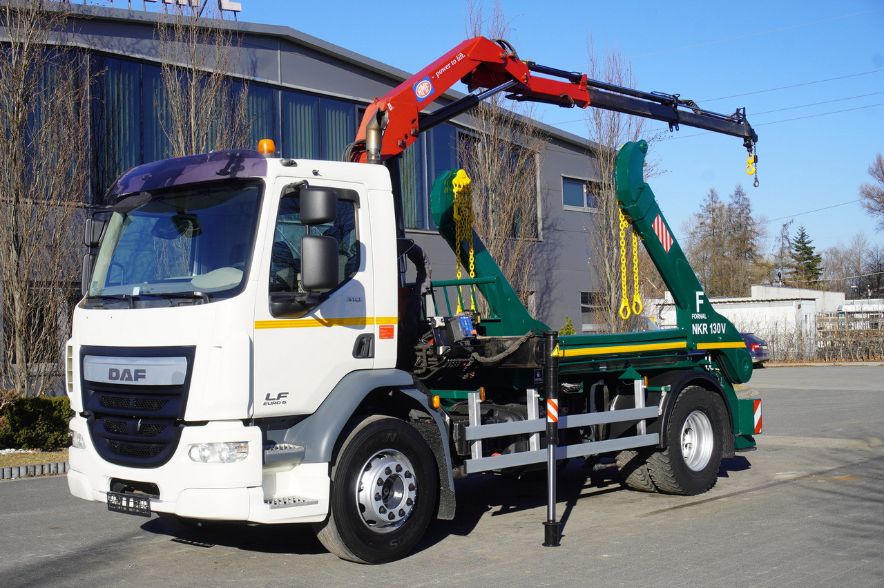 DAF LF 18.310 E6 / Skip loader Fornal NKR 130V / HDS HMF 735 K2 / Manual gearbox - Камион с кран: снимка 2 DAF LF 18.310 E6 / Skip loader Fornal NKR 130V / HDS HMF 735 K2 / Manual gearbox - Камион с кран: снимка 2