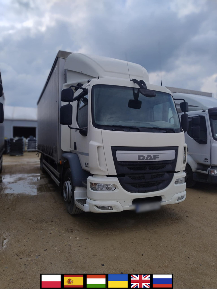 DAF LF 250 / Curtainsider 18 EPAL / sleeping cab - Камион с брезент: снимка 1 DAF LF 250 / Curtainsider 18 EPAL / sleeping cab - Камион с брезент: снимка 1