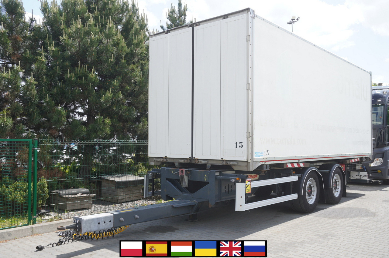 Fruehauf passthrough box trailer 18 EPAL / 2021 / SAF axles - Затворена каросерия ремарке: снимка 1 Fruehauf passthrough box trailer 18 EPAL / 2021 / SAF axles - Затворена каросерия ремарке: снимка 1