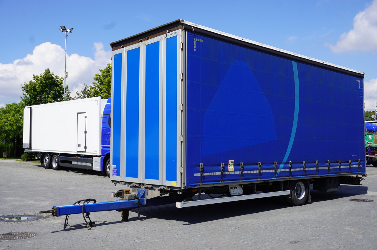 Gniotpol Tandem trailer / 10t / 2018 / 19 pallets - Брезентово ремарке: снимка 1 Gniotpol Tandem trailer / 10t / 2018 / 19 pallets - Брезентово ремарке: снимка 1