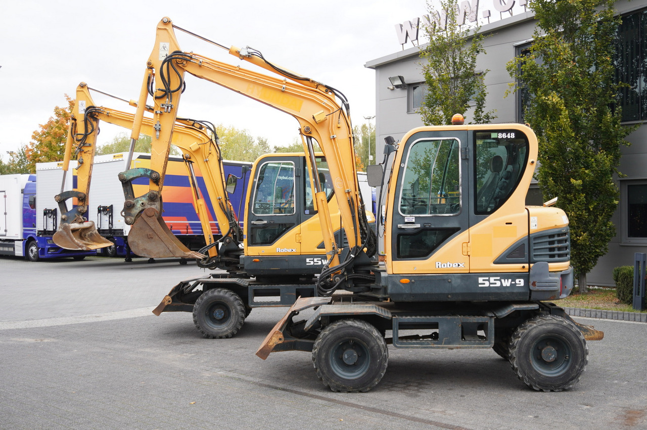 Hyundai Robex 55W-9 Wheeled Excavator 5.5t / 2pcs - Багер: снимка 1 Hyundai Robex 55W-9 Wheeled Excavator 5.5t / 2pcs - Багер: снимка 1
