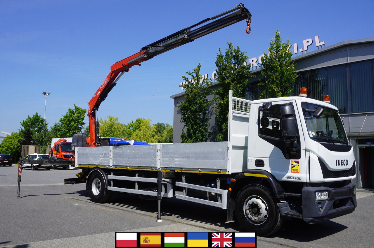 IVECO EUROCARGO 190-280L / FASSI F135A / 8 M / Lift cap. 5580 kg - Бордови камион, Камион с кран: снимка 1 IVECO EUROCARGO 190-280L / FASSI F135A / 8 M / Lift cap. 5580 kg - Бордови камион, Камион с кран: снимка 1