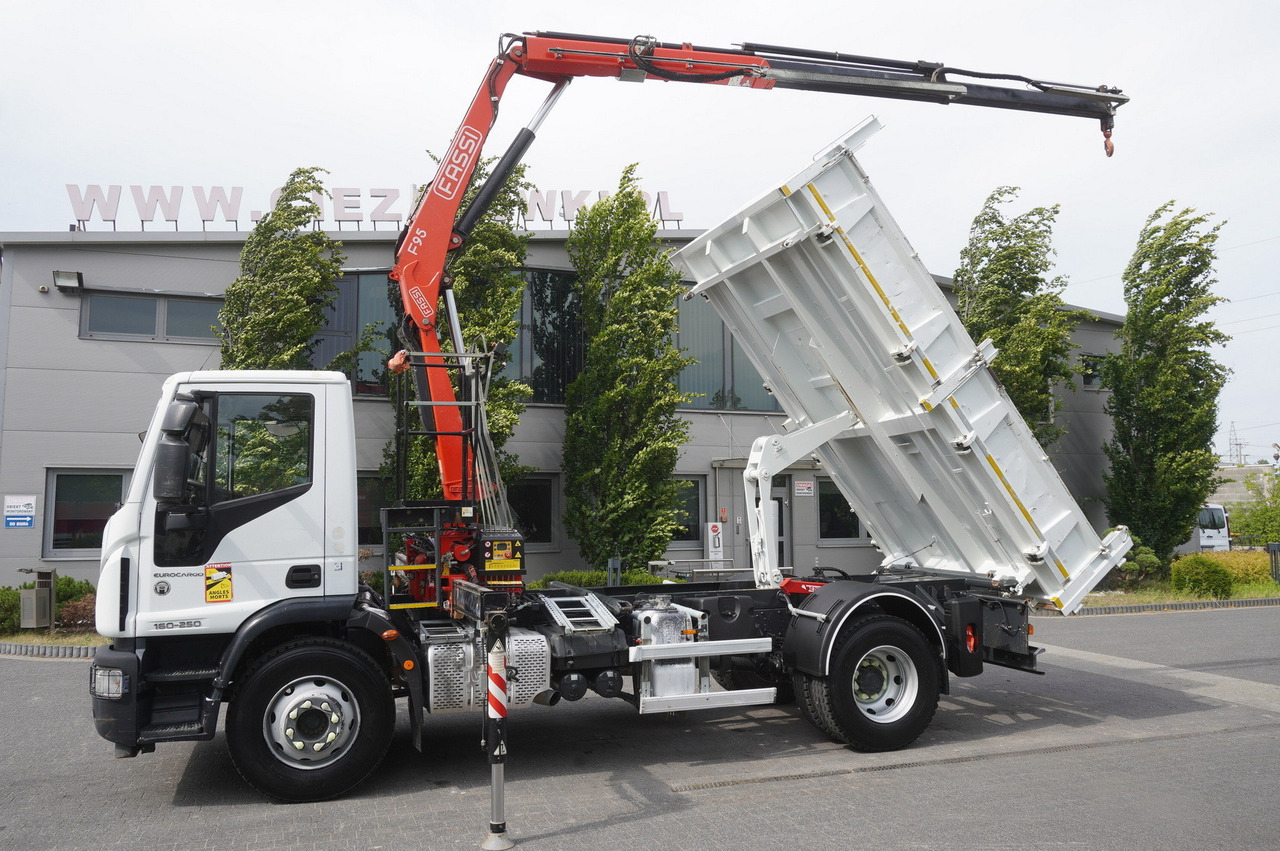 IVECO Eurocargo 160-250 / Fassi F95 crane / 120 tho. km / 3-sided tipper - Самосвал камион, Камион с кран: снимка 4 IVECO Eurocargo 160-250 / Fassi F95 crane / 120 tho. km / 3-sided tipper - Самосвал камион, Камион с кран: снимка 4