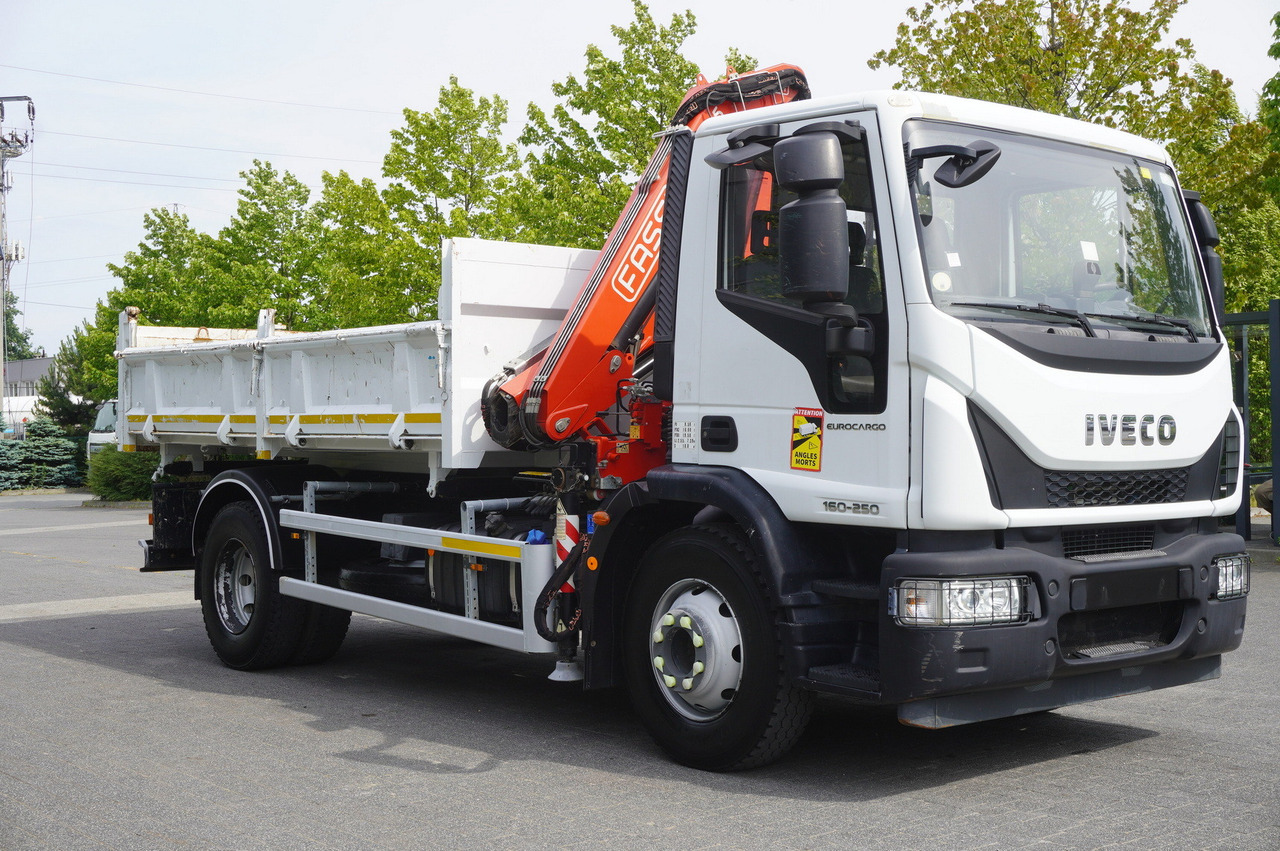 Лизинг на IVECO Eurocargo 160-250 / Fassi F95 crane / 120 tho. km / 3-sided tipper IVECO Eurocargo 160-250 / Fassi F95 crane / 120 tho. km / 3-sided tipper: снимка 12