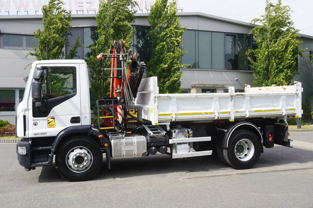 IVECO Eurocargo 160-250 / Fassi F95 crane / 120 tho. km / 3-sided tipper - Самосвал камион, Камион с кран: снимка 5 IVECO Eurocargo 160-250 / Fassi F95 crane / 120 tho. km / 3-sided tipper - Самосвал камион, Камион с кран: снимка 5