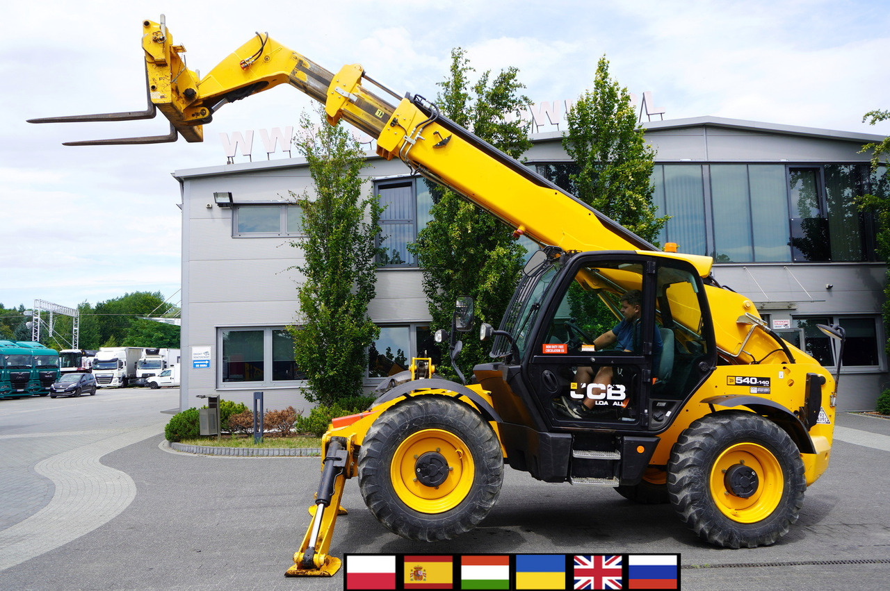 JCB 540-140 telescopic loader / 14 m range / 1800 MTH - Телескопичен колесен товарач: снимка 1 JCB 540-140 telescopic loader / 14 m range / 1800 MTH - Телескопичен колесен товарач: снимка 1
