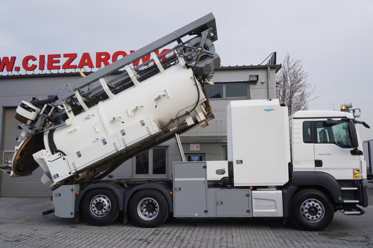 MAN TGS 26.360 E6 / RIVARD sewage cleaner 18 m3 / 180 tho. km / steering axle / 2 units - Каналопочистваща машина: снимка 4 MAN TGS 26.360 E6 / RIVARD sewage cleaner 18 m3 / 180 tho. km / steering axle / 2 units - Каналопочистваща машина: снимка 4