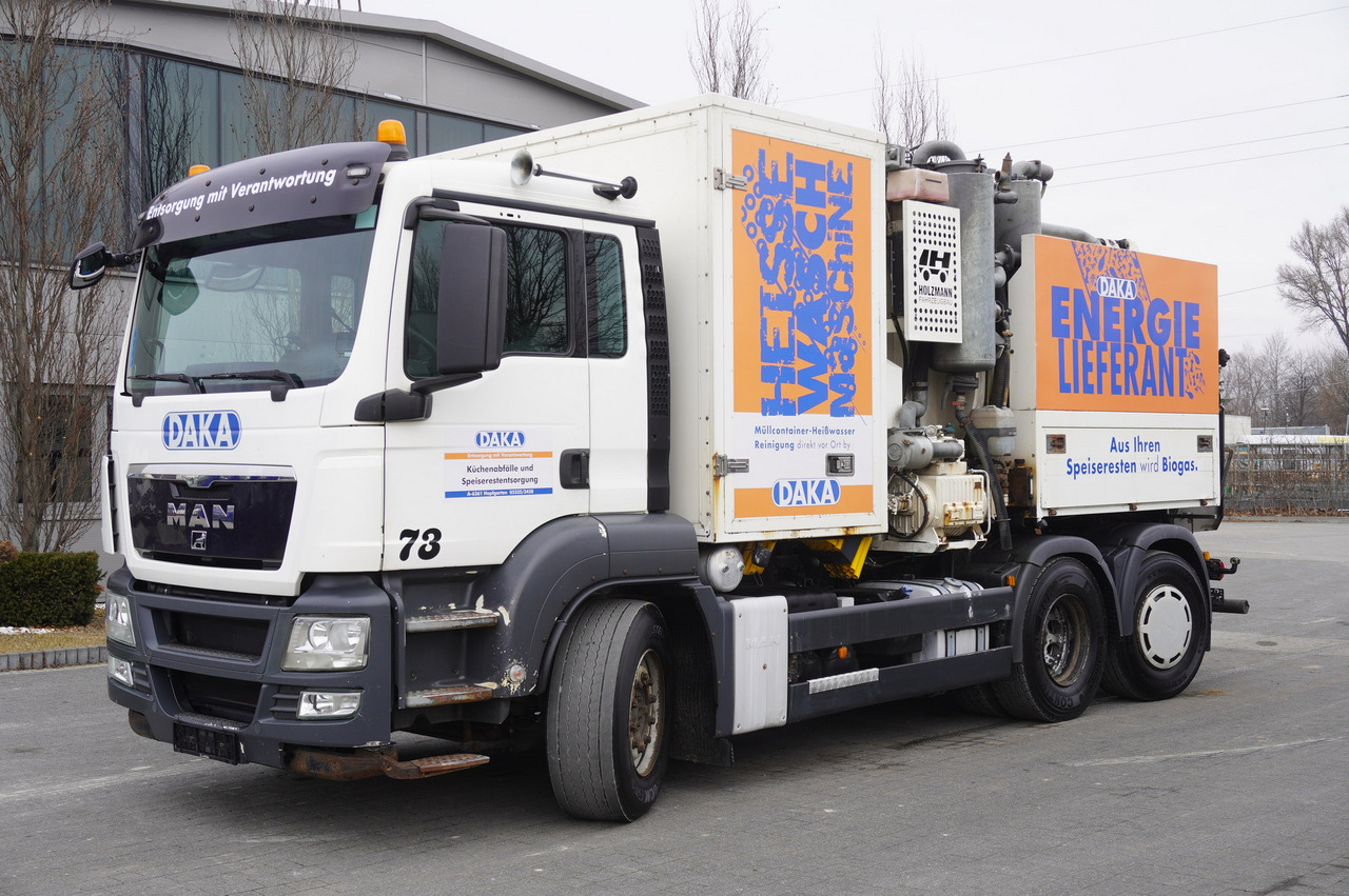 MAN TGS 26.360 / Holzmann Fahrzeugbau HBS 28/120.00 kitchen waste vehicle / Euro 5 - Боклукчийска кола: снимка 1 MAN TGS 26.360 / Holzmann Fahrzeugbau HBS 28/120.00 kitchen waste vehicle / Euro 5 - Боклукчийска кола: снимка 1