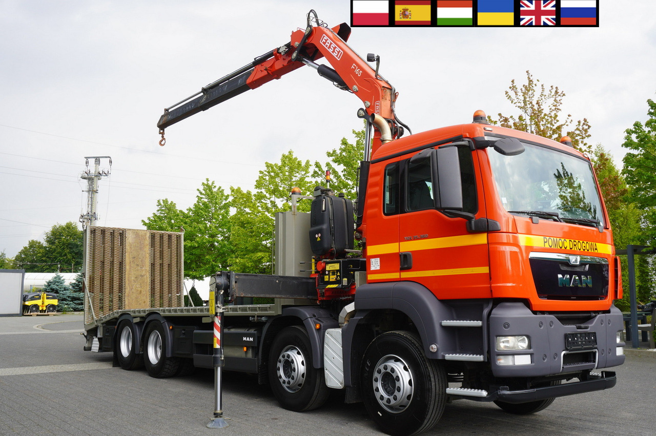 MAN TGS 35.360 E5 8x2 / FASSI F165 / 5.4 T cap. / 8.25 m reach - Камион пътна помощ: снимка 1 MAN TGS 35.360 E5 8x2 / FASSI F165 / 5.4 T cap. / 8.25 m reach - Камион пътна помощ: снимка 1