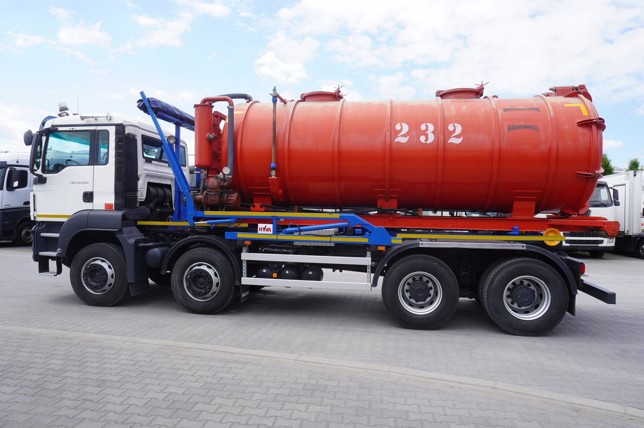 MAN TGS 35.400 8 × 4 E5 / HYVA HOOK LIFT 32.56 SE / Septic barrel 13000 L - Цистерна за течен тор: снимка 4 MAN TGS 35.400 8 × 4 E5 / HYVA HOOK LIFT 32.56 SE / Septic barrel 13000 L - Цистерна за течен тор: снимка 4