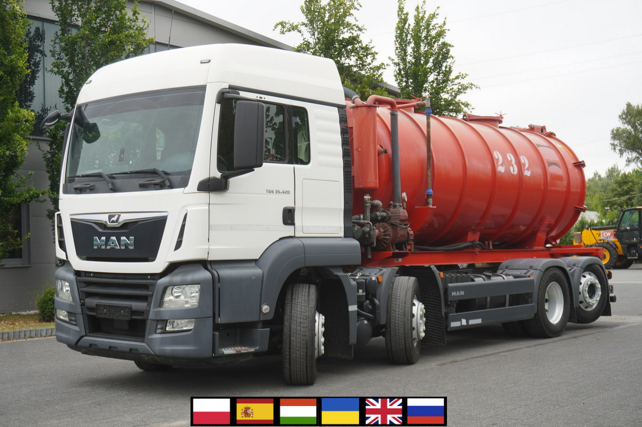 MAN TGS 35.420 8×2 / NEW septic barrel 13000 L / 3 steered axles - Камион цистерна: снимка 1 MAN TGS 35.420 8×2 / NEW septic barrel 13000 L / 3 steered axles - Камион цистерна: снимка 1