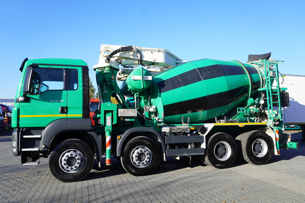 MAN TGS 35.480 8x4 Concrete Mixer Pump truck / Putzmeister M24-3 / 1600 MTH! - Бетоновоз: снимка 3 MAN TGS 35.480 8x4 Concrete Mixer Pump truck / Putzmeister M24-3 / 1600 MTH! - Бетоновоз: снимка 3