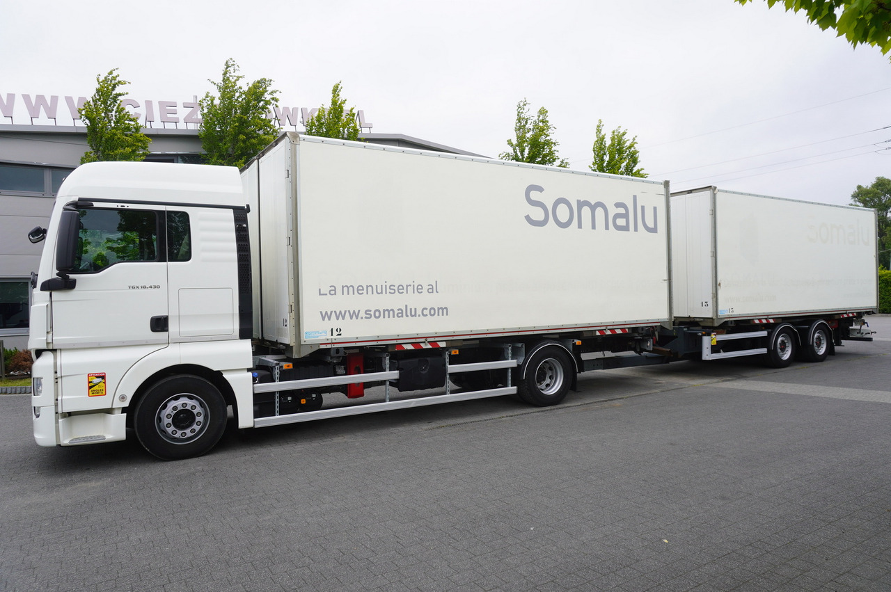 MAN TGX 18.430 / 18 EPAL box / Fruehauf 18 EPAL box trailer / 2021 - Камион фургон: снимка 2 MAN TGX 18.430 / 18 EPAL box / Fruehauf 18 EPAL box trailer / 2021 - Камион фургон: снимка 2