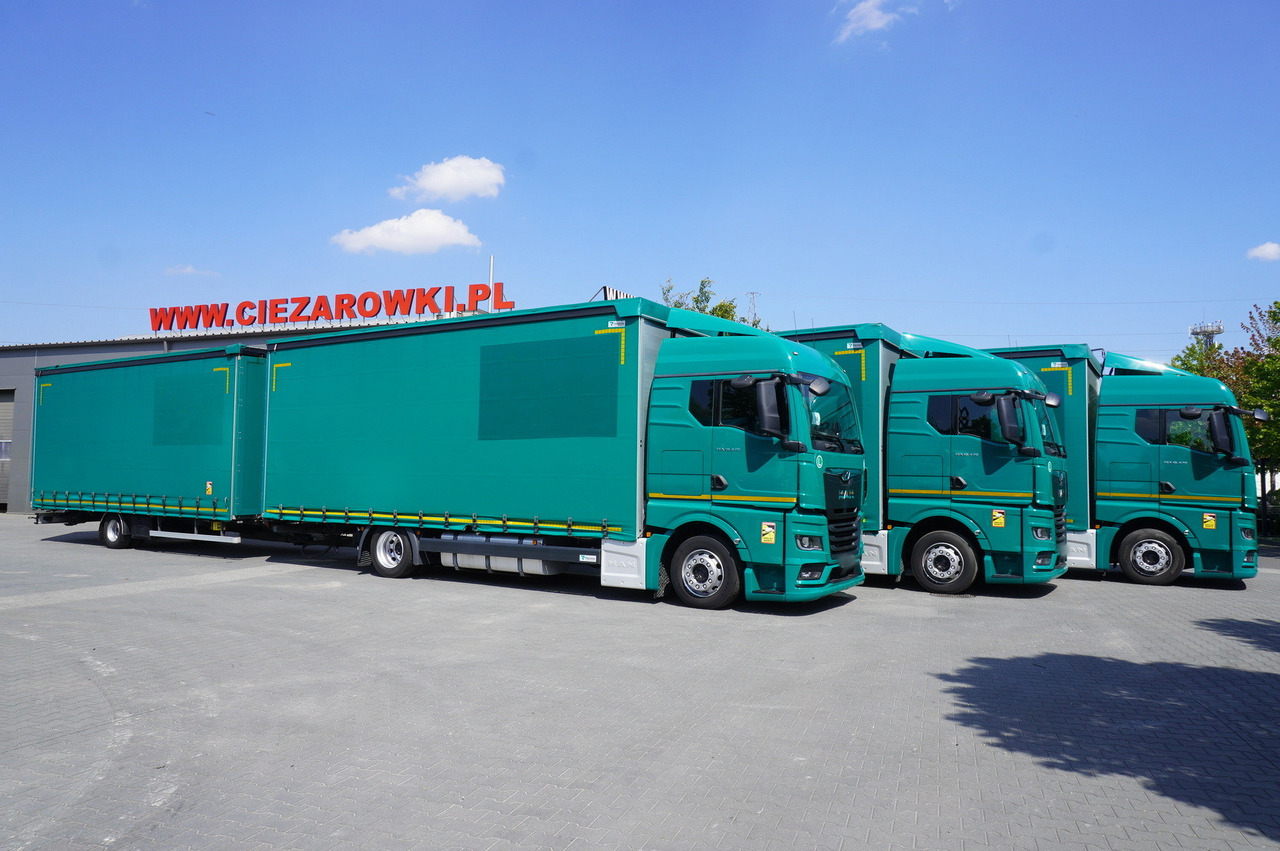 MAN TGX 18.470 / Trailer 19 EPAL / Curtainsider 19 EPAL / 2022 / Retarder / 15 units - Камион с брезент: снимка 2 MAN TGX 18.470 / Trailer 19 EPAL / Curtainsider 19 EPAL / 2022 / Retarder / 15 units - Камион с брезент: снимка 2