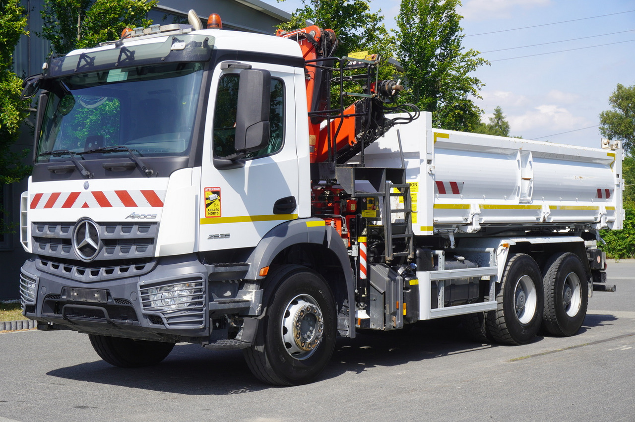 MERCEDES-BENZ AROCS 2636 / Fassi F155A.0.22 crane 6t / 120 tho. km / 3-sided dump truck / 2 x Bordmatic - Бордови камион, Камион с кран: снимка 3 MERCEDES-BENZ AROCS 2636 / Fassi F155A.0.22 crane 6t / 120 tho. km / 3-sided dump truck / 2 x Bordmatic - Бордови камион, Камион с кран: снимка 3