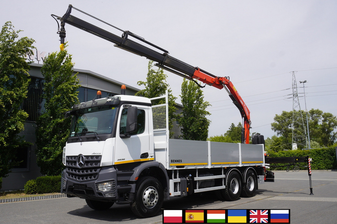 MERCEDES-BENZ AROCS 2636 Flatbed / HDS FASSI F175 7.7 T / 150,000 km - Бордови камион, Камион с кран: снимка 1 MERCEDES-BENZ AROCS 2636 Flatbed / HDS FASSI F175 7.7 T / 150,000 km - Бордови камион, Камион с кран: снимка 1