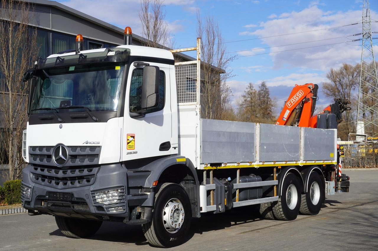 MERCEDES-BENZ AROCS 2636 Flatbed / HDS FASSI F175 7.7 T / 150,000 km - Автокран: снимка 2 MERCEDES-BENZ AROCS 2636 Flatbed / HDS FASSI F175 7.7 T / 150,000 km - Автокран: снимка 2