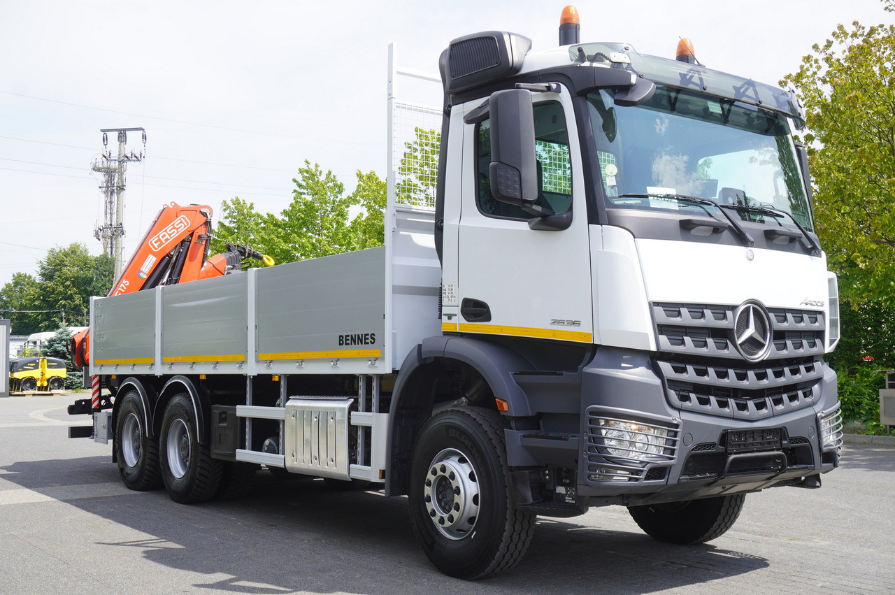 Камион с кран MERCEDES-BENZ AROCS 2636 Flatbed / HDS FASSI F175 7.7 T / 150,000 km: снимка 11