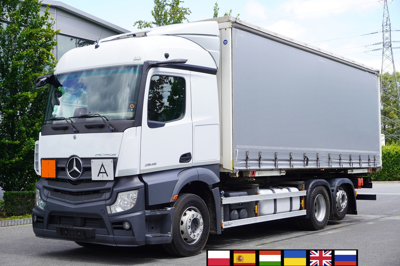 MERCEDES-BENZ Actros 2545 6×2 MP5 / ADR AT / Curtainsider 18 EPAL - Камион с брезент: снимка 1 MERCEDES-BENZ Actros 2545 6×2 MP5 / ADR AT / Curtainsider 18 EPAL - Камион с брезент: снимка 1
