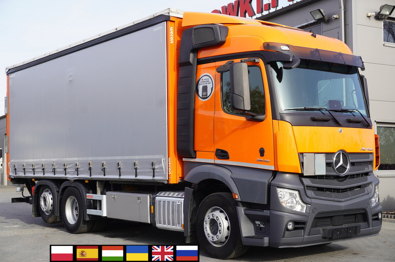 MERCEDES-BENZ Actros 2545 6×2 MP5 / FULL ADR / Curtainsider 17 EPAL - Камион с брезент: снимка 1 MERCEDES-BENZ Actros 2545 6×2 MP5 / FULL ADR / Curtainsider 17 EPAL - Камион с брезент: снимка 1