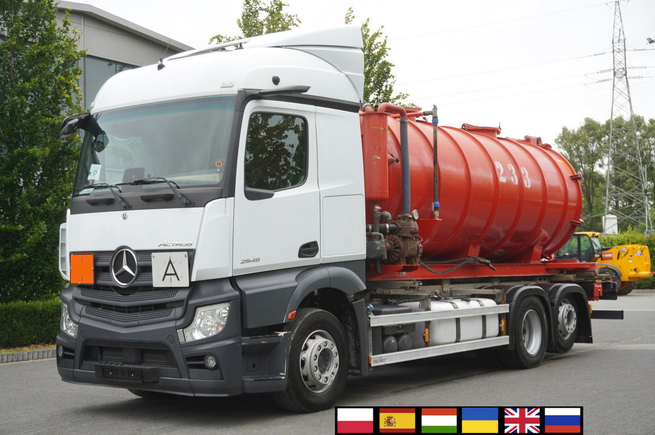 MERCEDES-BENZ Actros 2545 6 × 2 MP5 / NEW septic barrel 13000 L - Камион цистерна: снимка 1 MERCEDES-BENZ Actros 2545 6 × 2 MP5 / NEW septic barrel 13000 L - Камион цистерна: снимка 1