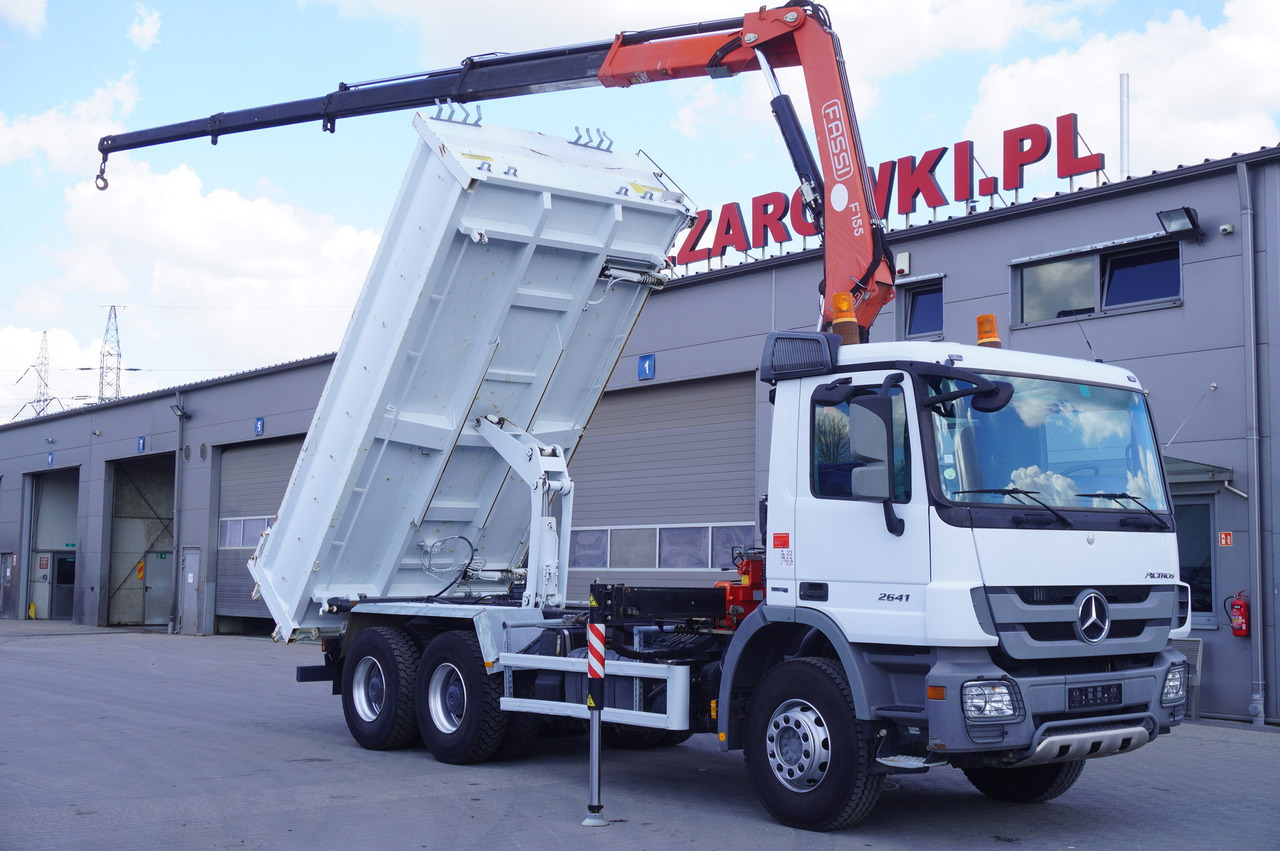 MERCEDES-BENZ Actros 2641 6×4 E5 / Crane / Dumper / 110000 km! - Бордови камион, Камион с кран: снимка 1 MERCEDES-BENZ Actros 2641 6×4 E5 / Crane / Dumper / 110000 km! - Бордови камион, Камион с кран: снимка 1