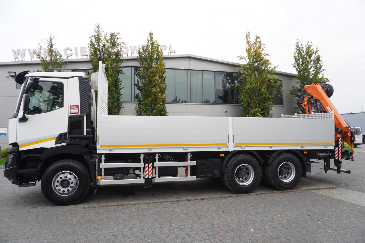RENAULT C380 Comfort 6x4 / Atlas 172.3E crane / Range 12.3 m / capacity 6.1 t / Flatbed 17 EPAL - Бордови камион, Камион с кран: снимка 4 RENAULT C380 Comfort 6x4 / Atlas 172.3E crane / Range 12.3 m / capacity 6.1 t / Flatbed 17 EPAL - Бордови камион, Камион с кран: снимка 4