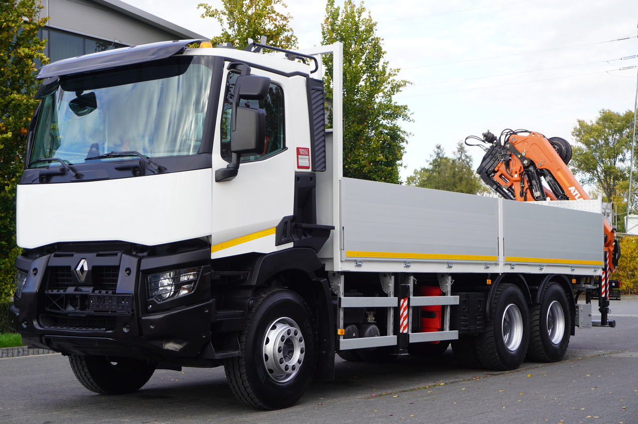 RENAULT C380 Comfort 6x4 / Atlas 172.3E crane / Range 12.3 m / capacity 6.1 t / Flatbed 17 EPAL - Бордови камион, Камион с кран: снимка 2 RENAULT C380 Comfort 6x4 / Atlas 172.3E crane / Range 12.3 m / capacity 6.1 t / Flatbed 17 EPAL - Бордови камион, Камион с кран: снимка 2