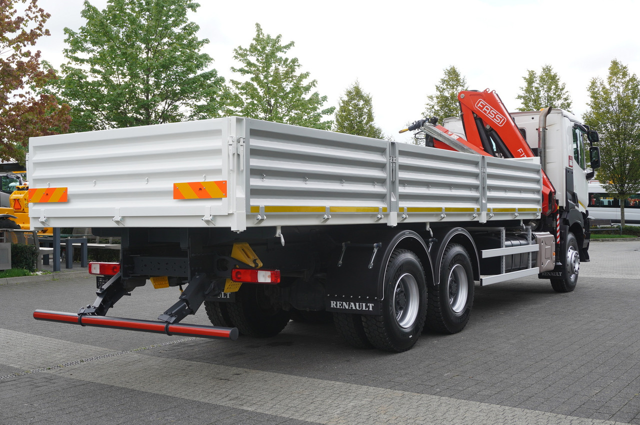Самосвал камион, Камион с кран RENAULT K380 6×4 / FASSI F175 crane 7.85 t / 120 thousand km! / 2-sided tipper: снимка 10