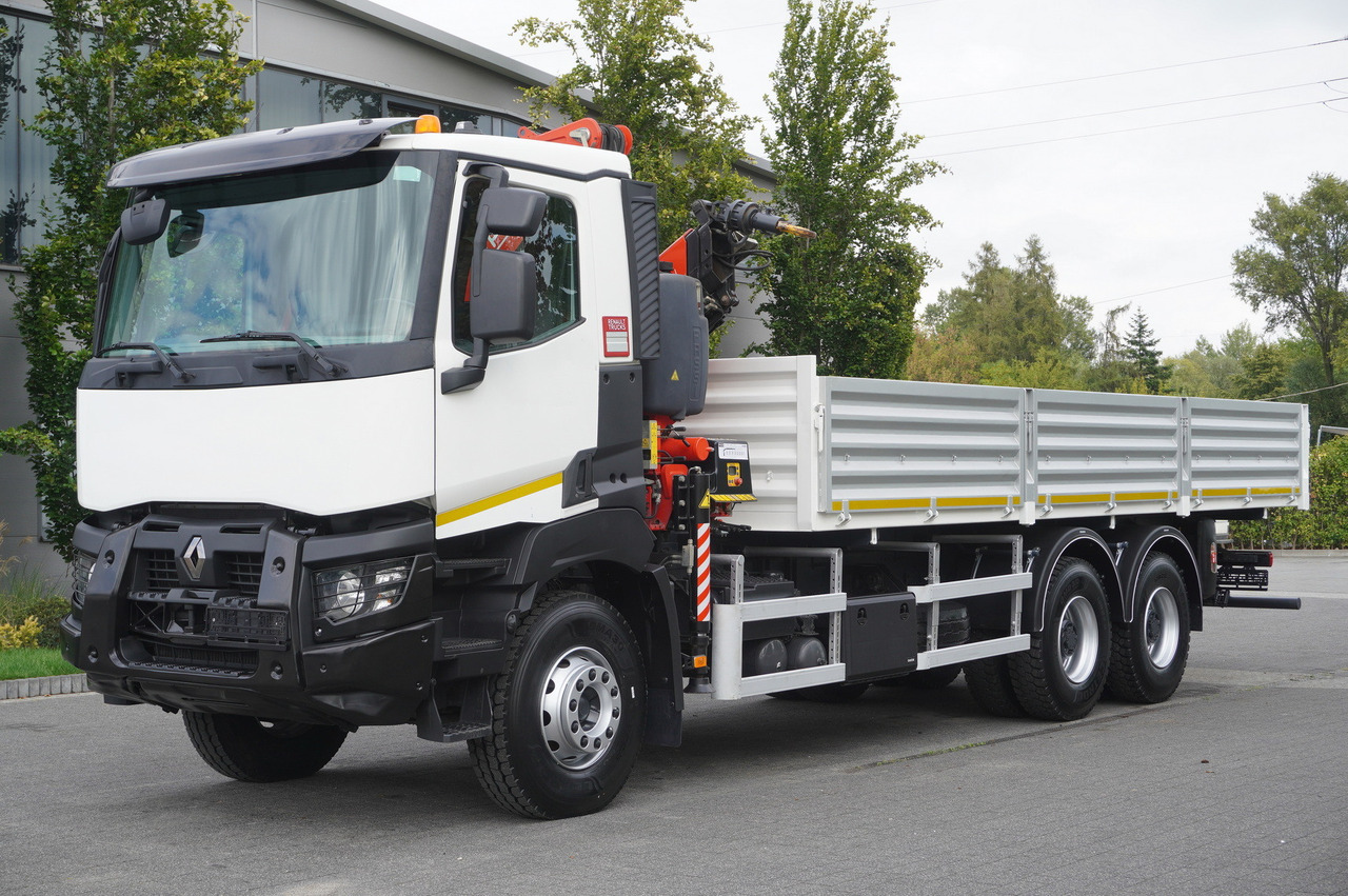 RENAULT K380 6×4 / FASSI F175 crane 7.85 t / 120 thousand km! / 2-sided tipper - Самосвал камион, Камион с кран: снимка 3 RENAULT K380 6×4 / FASSI F175 crane 7.85 t / 120 thousand km! / 2-sided tipper - Самосвал камион, Камион с кран: снимка 3