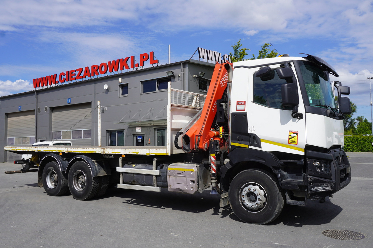 RENAULT K380 6x4 / FASSI F175 crane 7.85 t / 120 thousand km - Бордови камион, Камион с кран: снимка 4 RENAULT K380 6x4 / FASSI F175 crane 7.85 t / 120 thousand km - Бордови камион, Камион с кран: снимка 4