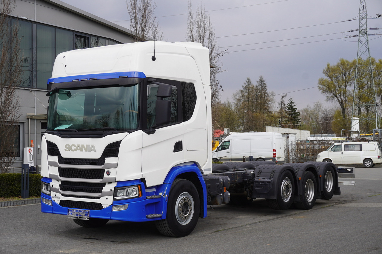 SCANIA G500 8x2 / 2nd axis steered / Chassis 8.35 m / 2021 - Шаси кабина: снимка 1 SCANIA G500 8x2 / 2nd axis steered / Chassis 8.35 m / 2021 - Шаси кабина: снимка 1