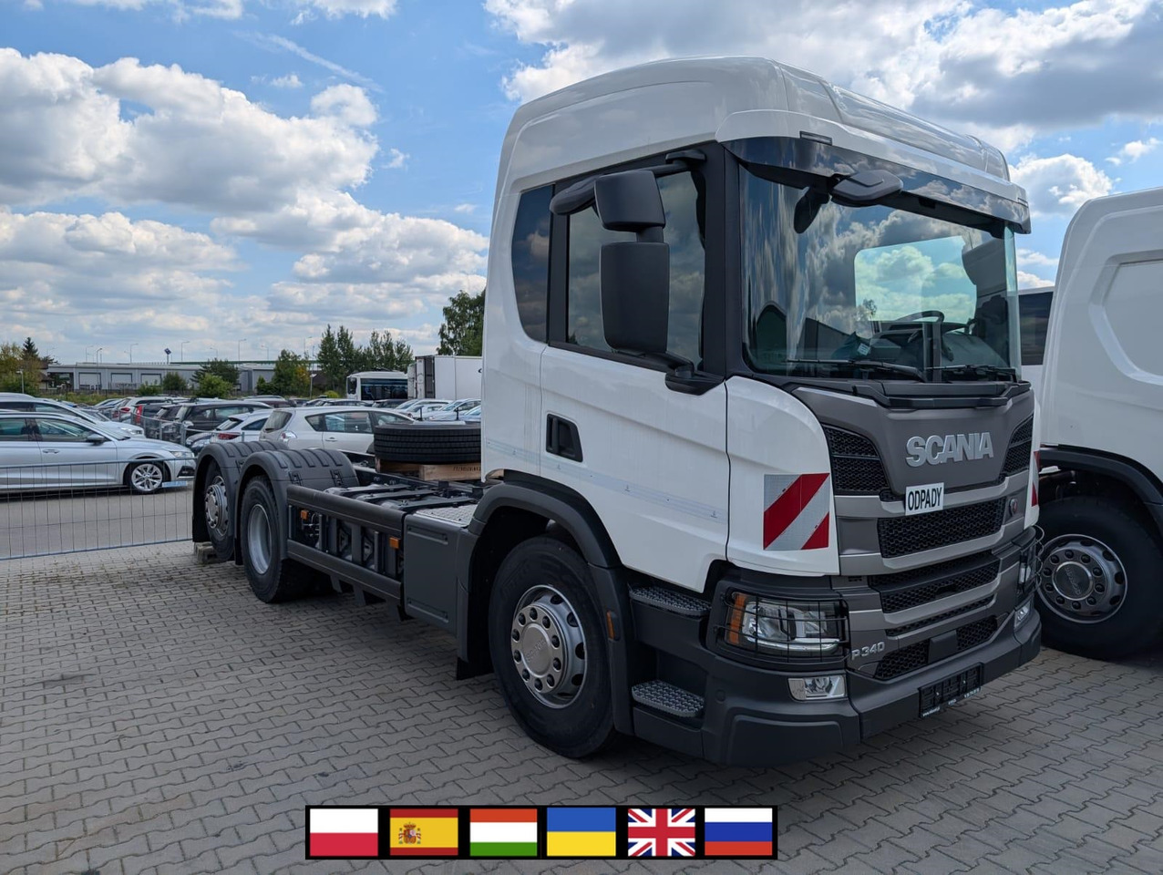 SCANIA P 340 B6x2*4NA / chassis frame / steering axle / CNG / large cab / 8 units - Шаси кабина: снимка 1 SCANIA P 340 B6x2*4NA / chassis frame / steering axle / CNG / large cab / 8 units - Шаси кабина: снимка 1