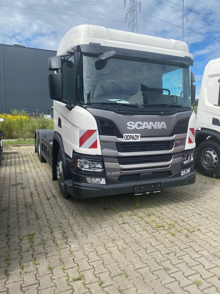 SCANIA P 340 B6x2*4NA / chassis frame / steering axle / CNG / large cab / 8 units - Шаси кабина: снимка 1 SCANIA P 340 B6x2*4NA / chassis frame / steering axle / CNG / large cab / 8 units - Шаси кабина: снимка 1