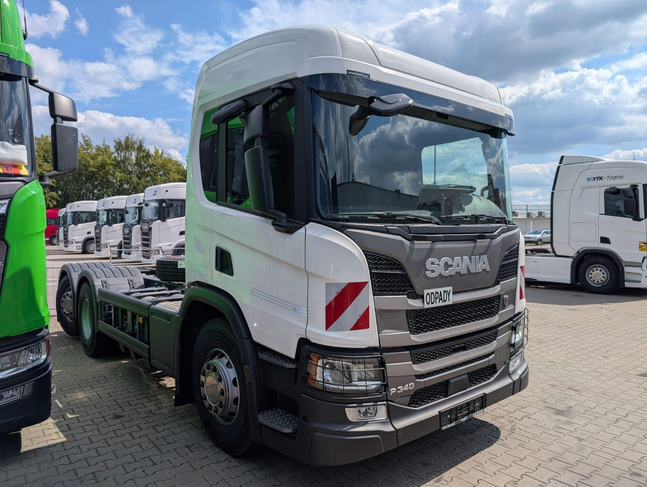 SCANIA P 340 B6x2*4NA / chassis frame / steering axle / CNG / large cab / 8 units - Боклукчийска кола: снимка 2 SCANIA P 340 B6x2*4NA / chassis frame / steering axle / CNG / large cab / 8 units - Боклукчийска кола: снимка 2
